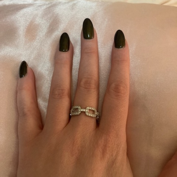 Silver Eternity Ring Size 7 - Picture 3 of 4